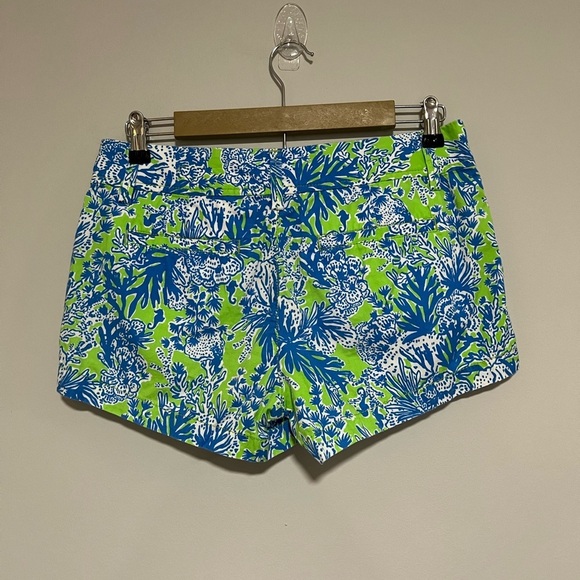 Lilly Pulitzer Walsh Short Limemade Biggest Fan Size 4 Resort Beach Preppy 3” - Picture 2 of 6